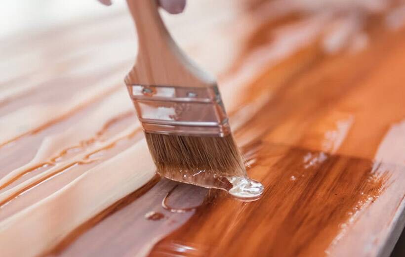 painting wood with laquer