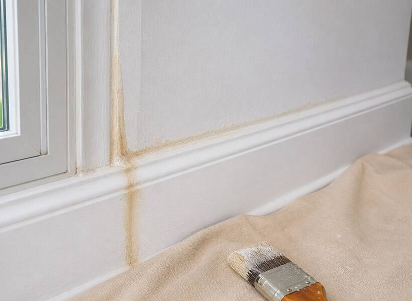 what to do when old caulking bleeds through new paint