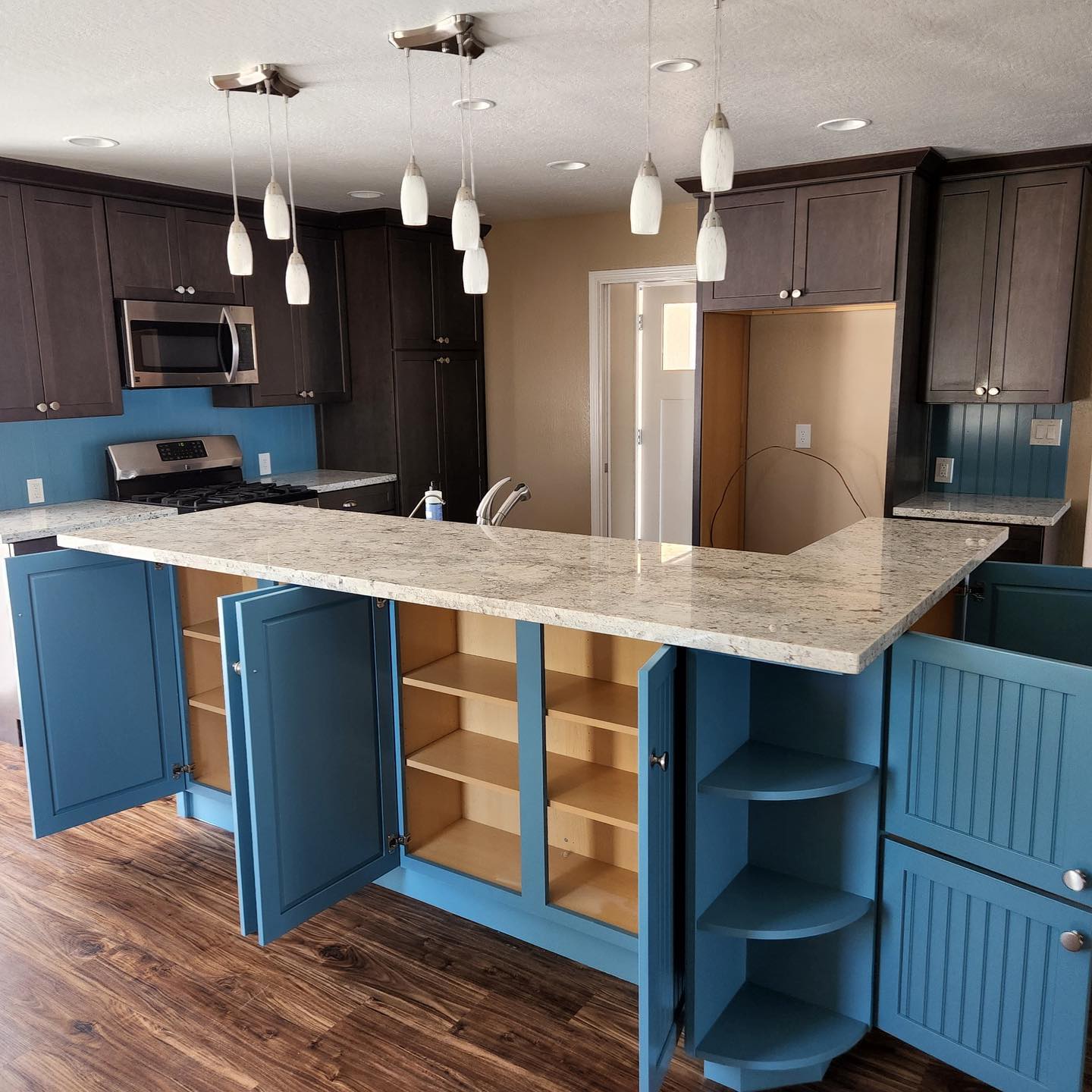 kitchen cabinets painted by our home painting contractors in Oakley, California