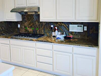 a cabinet painting and refinishing done by our pros