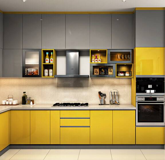 A modern paint job in a kitchen done by our pros