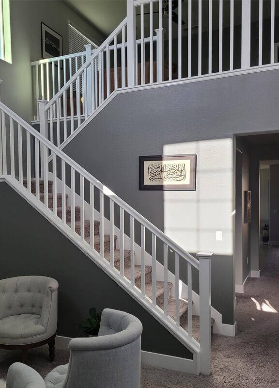 An interior paint job done by our dedicated pros