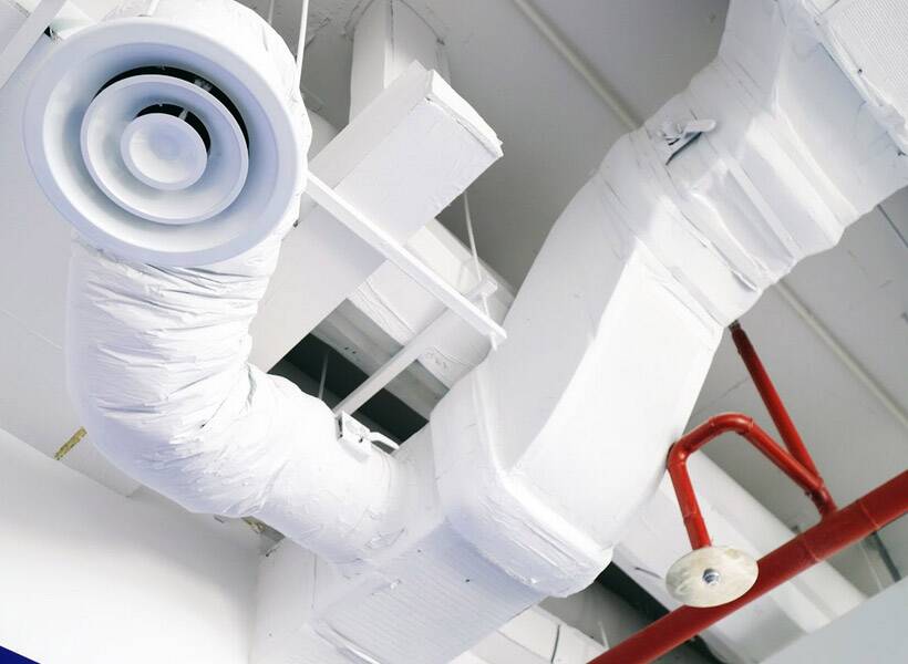 how to paint HVAC ducts without affecting airflow