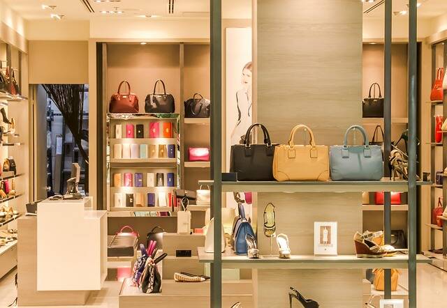 apparel store with new earth tone paint 