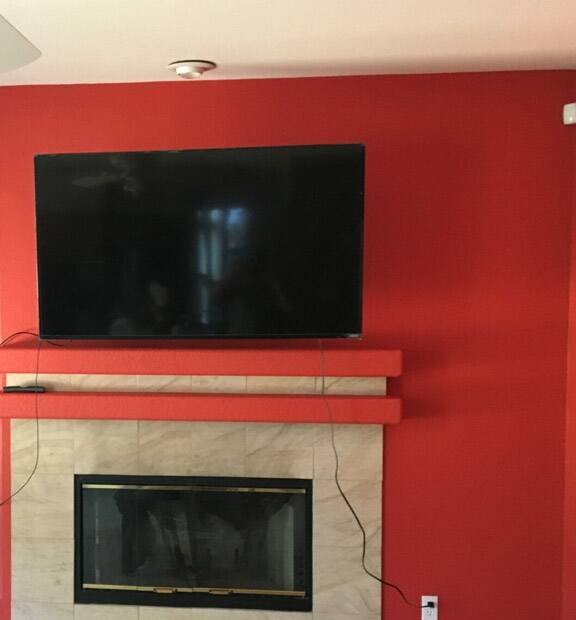 an interior house painting done by our team