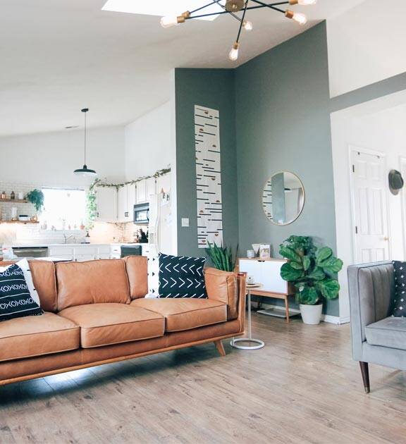 our pros finished painting the interior walls of this house