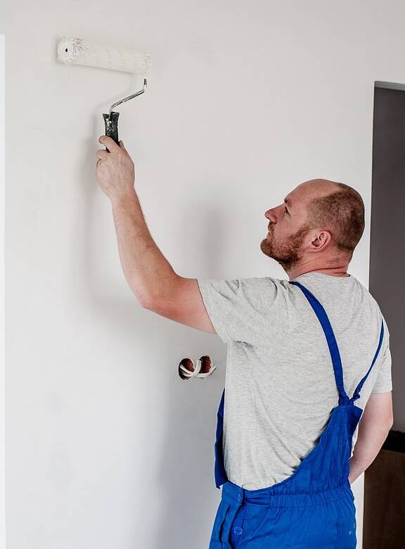 one of our pros is working on an interior painting